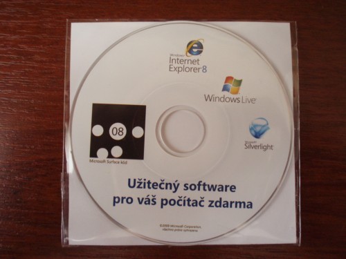 Přední strana CD