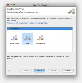 Flex a PHP krok 2