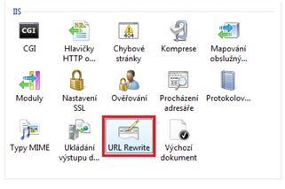 Přidání modulu rewrite