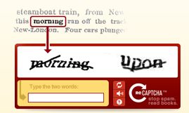 Ilustrace vnímatelnosti CAPTCHA