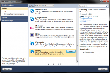 Inštalácie cez grafické rozhranie