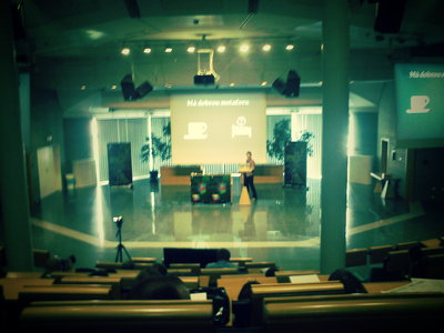 v Design Hall na zajímavé přednášce o ikonách :) #webexpo